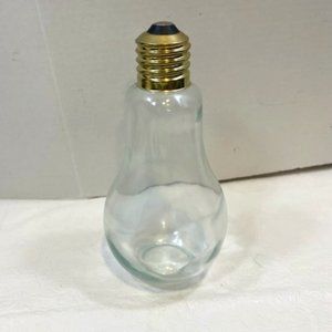 Light Bulb Creative Multi Purpose Art Glass For Beads Spices Shells Jar 4"x9"